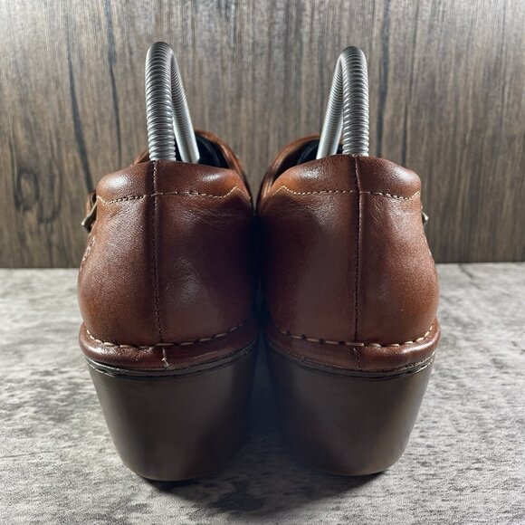 Ariat Womens Amy Braided Buckle cognac Brown Leather Clogs Mules 10012030 Sz 9.5 - Picture 6 of 10